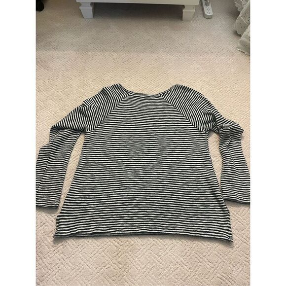 Sundry Anthropologie Coastal Nautical Striped LOCALS ONLY Embroidered Sweater - Picture 5 of 6